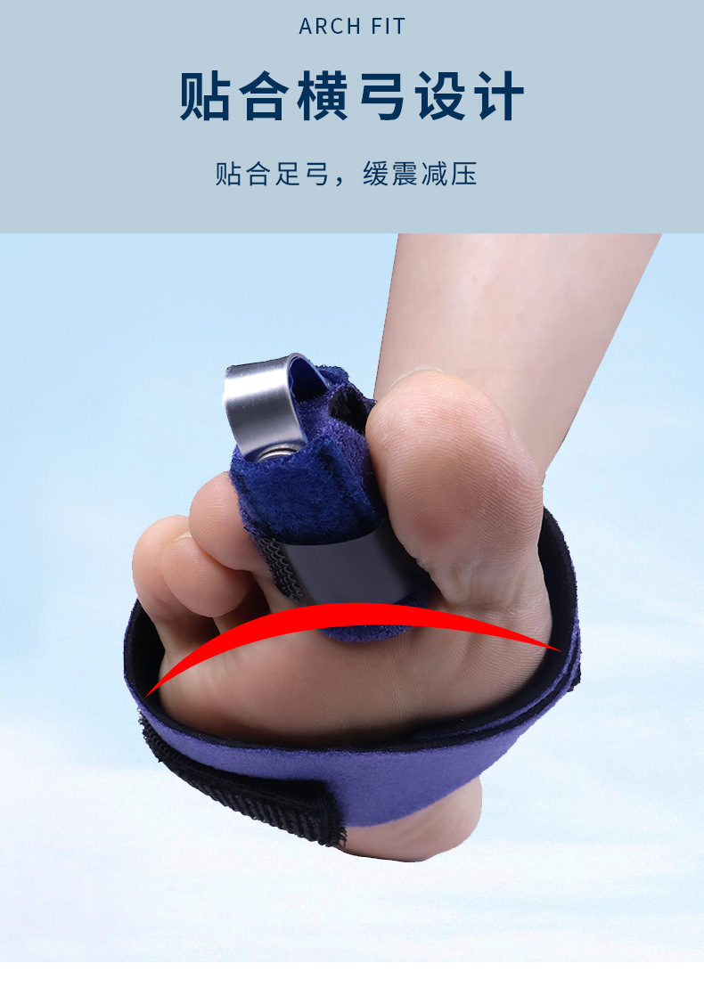 Blue orthodontic toe correction band, suitable for both men and women, relieves foot discomfort. Genuine product, fracture rehabilitation, and toe fixation pic 6