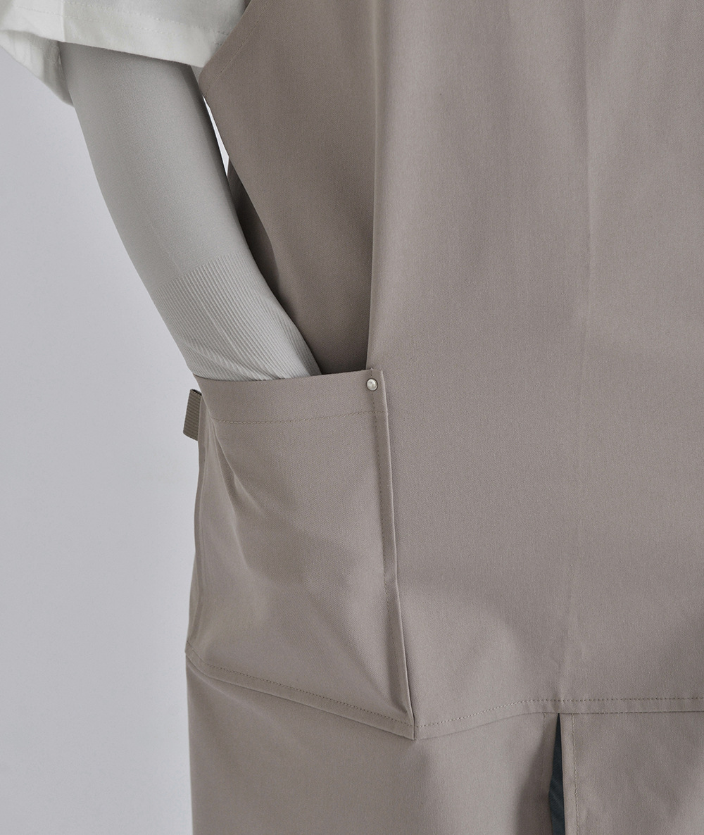 外贸工厂韩日防水式咖啡餐厅帆布围裙罩衣工作服围兜纯棉厨房制服详情10