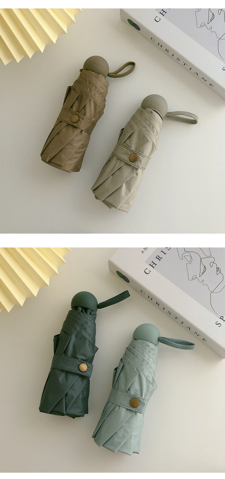 口袋胶囊五折晴雨伞两用小巧便携印刷logo遮阳太阳防晒防紫外线女详情9