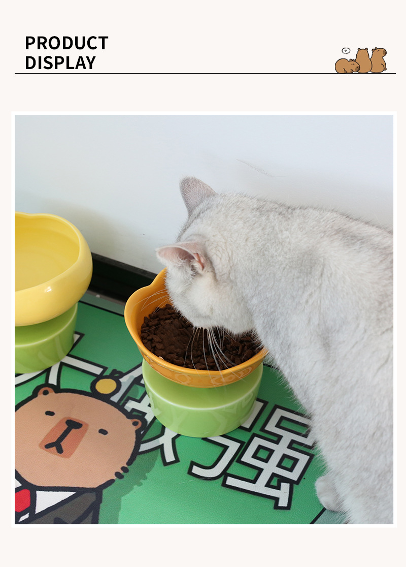 Pet cat placemats, cat bowls, food basins, waterproof and anti-slip MATS, food and tableware MATS for eating pic 8