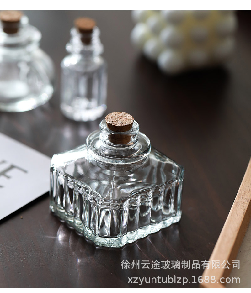 欧式INS 复古木塞玻璃瓶许愿瓶透明迷你橱窗拍摄道具装饰摆件批发详情8