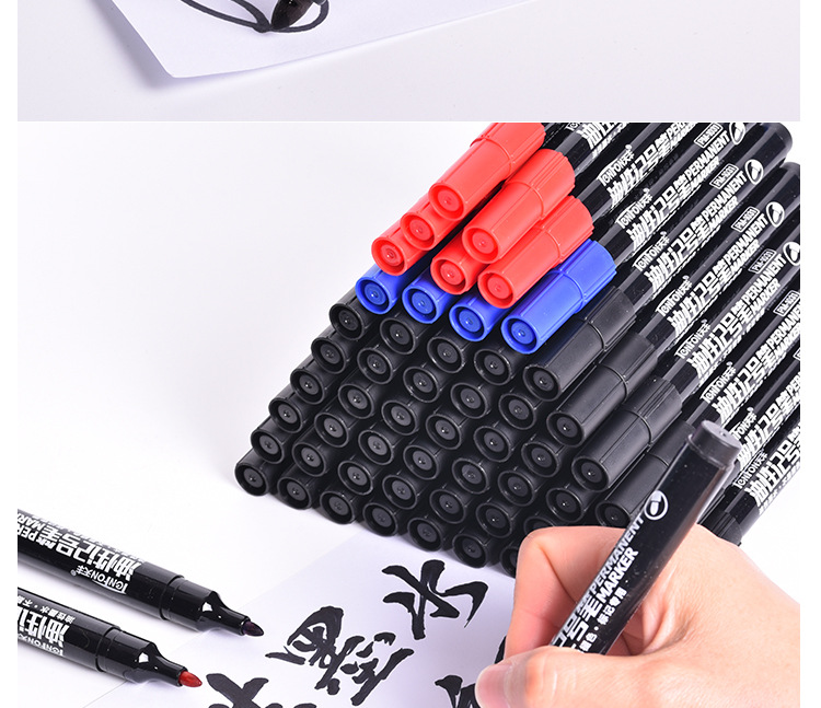 Factory direct supply oil-based marker pens, no-pen clip multi-color marker pens, 103 marker pens, waterproof marker pens pic 9