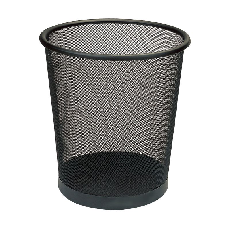 Wholesale metal mesh trash cans, household open type, office, kitchen and bathroom, INS style, uncovered waste paper baskets pic 18