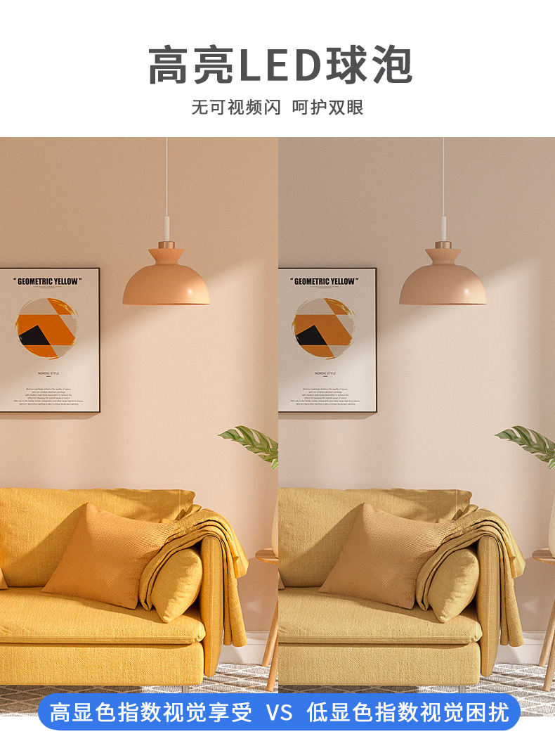led节能灯e27螺口商用鸡舍暖色黄光蛋鸡养殖场专用照明灯暖光灯泡详情7