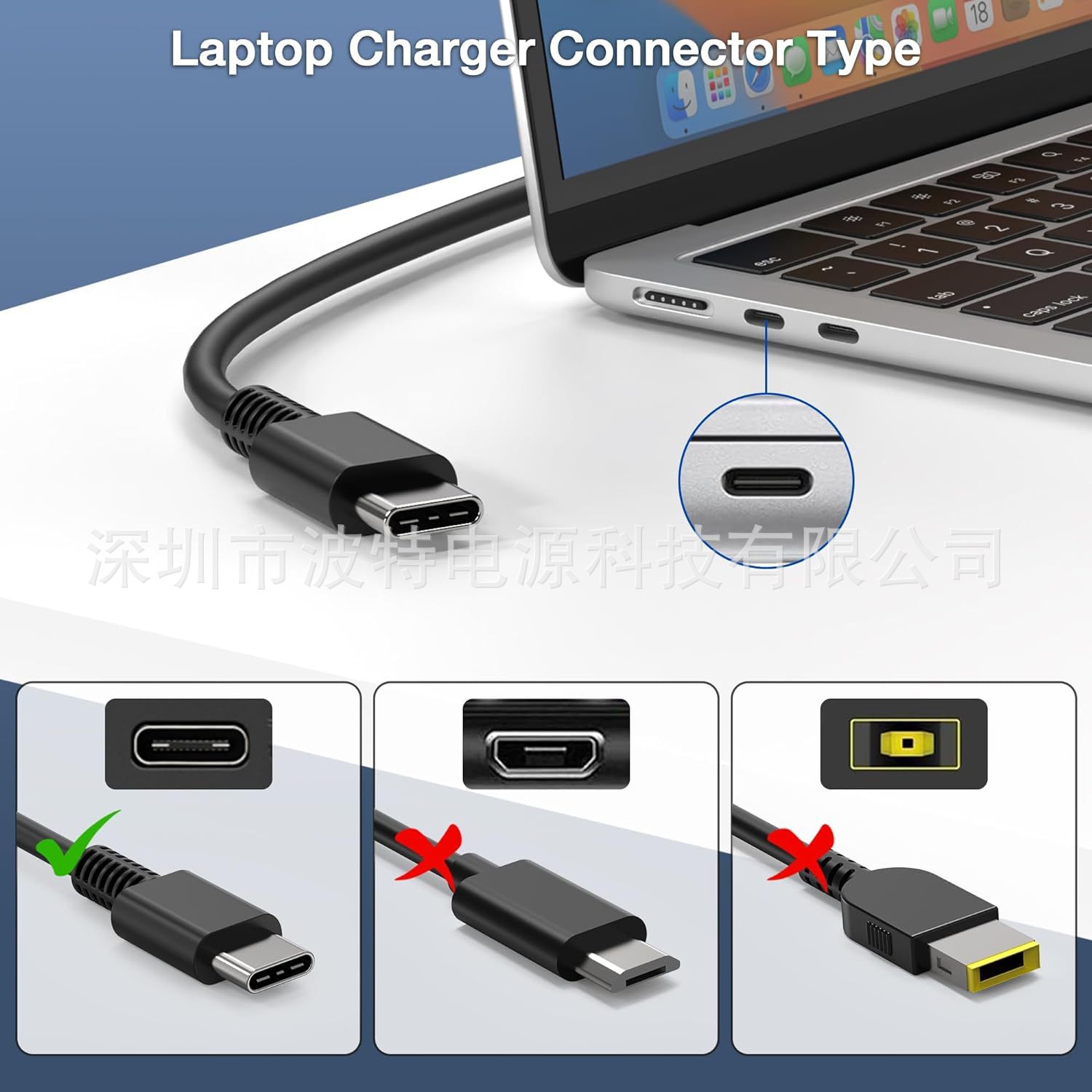 适用于联想 Thinkpad/Yoga/Chromebook 笔记本电脑65W充电器USB-C详情10