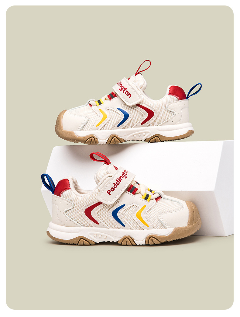 帕丁顿熊正品2025年春季新款儿童运动鞋中小童魔术贴户外休闲童鞋详情9