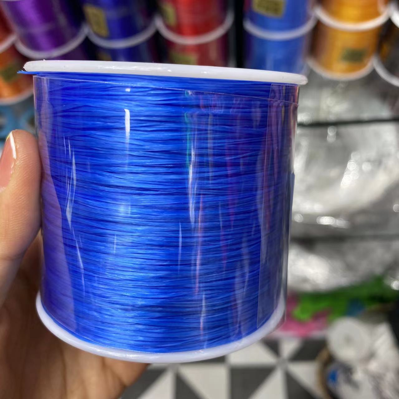 500米diy佛珠水晶串珠大卷韩国造扁形水晶线松紧线弹力线绳批发详情20
