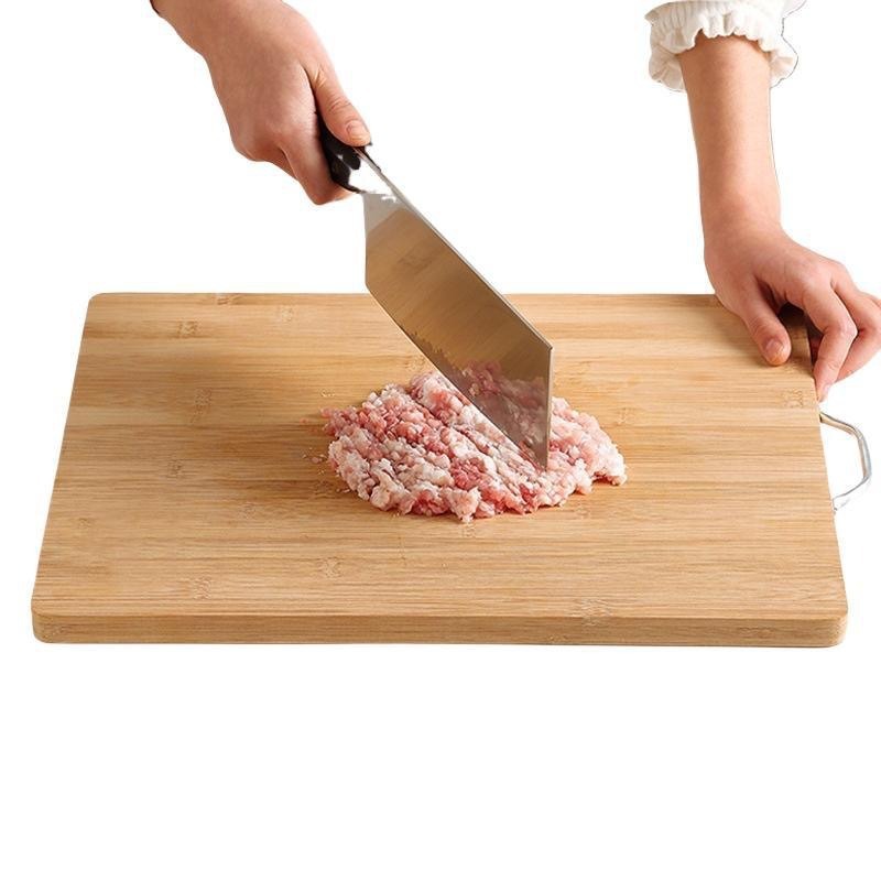 A multi-functional cutting board made of ebony, ironwood, and light-colored bamboo without splicing, a durable and environmentally friendly household cutting board pic 14
