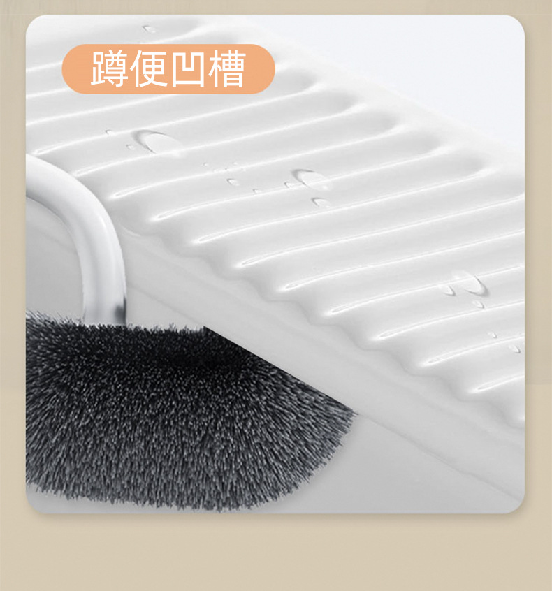 2024 New model toilet brush, a wall-mounted, light luxury bathroom toilet long-handled cleaning brush with no blind spots and no need for drilling pic 8