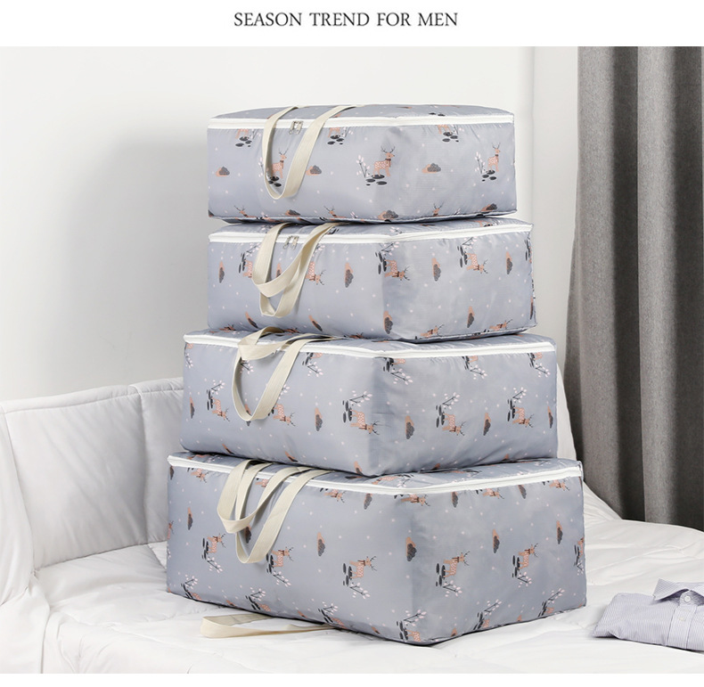 Oxford cloth clothing storage bags, large waterproof quilts, moving student hand luggage bags, home sorting and packing bags pic 19