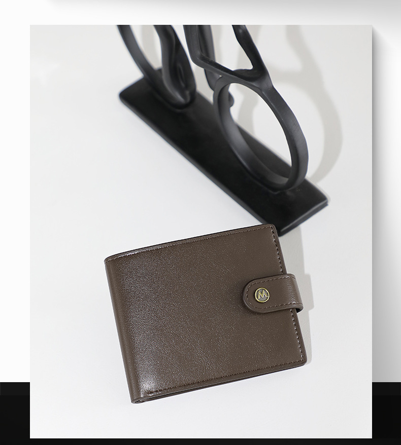 MANDU漫度男士钱包多卡位大容量卡片包 简约皮质卡包复古零钱包详情14