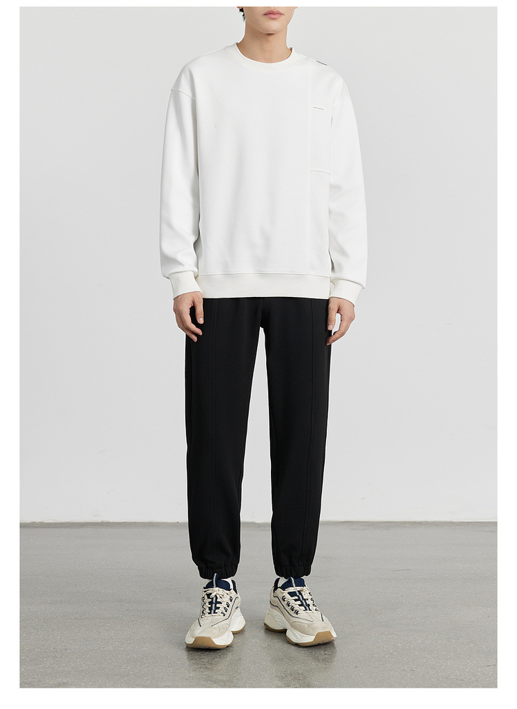 WOOG2005男装2024秋冬季新款抗皱束脚休闲裤男士卫裤运动裤 时尚舒适耐磨男士运动裤详情32