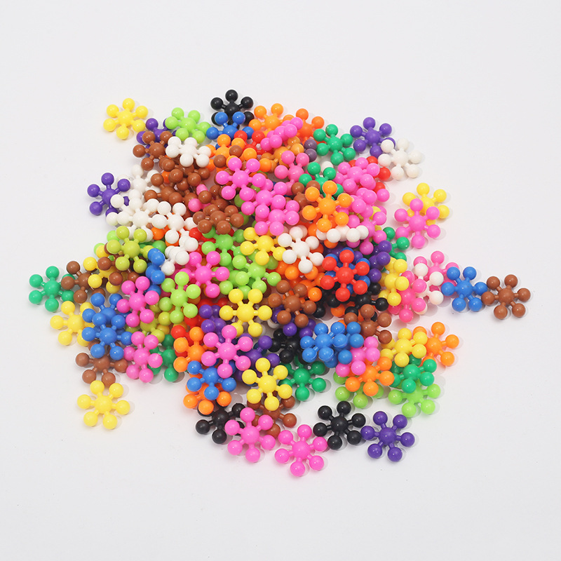 梅花积木3D旋转雪花片立体拼插塑料拼装3-6岁幼儿园小孩益智玩具详情4