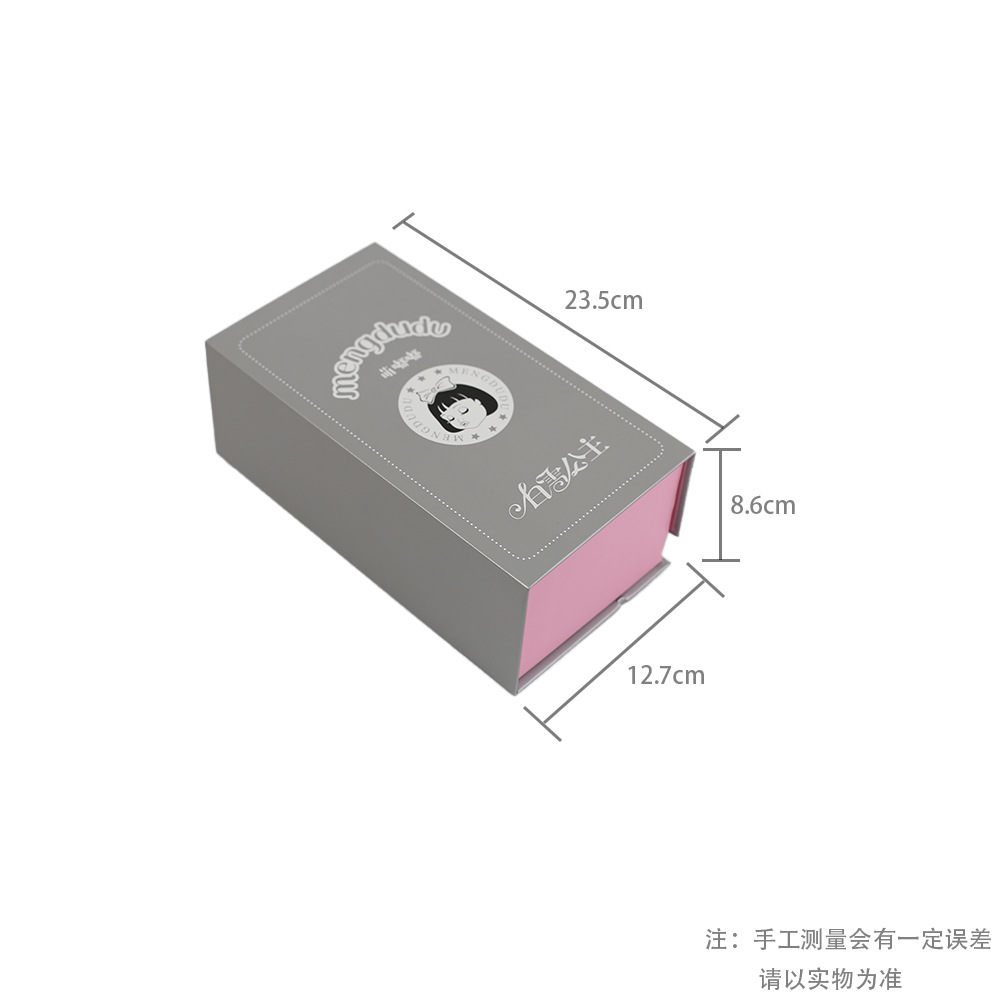 娃娃彩盒 包装盒重生娃娃礼盒纸盒半开窗透明彩盒玩偶礼物盒详情2