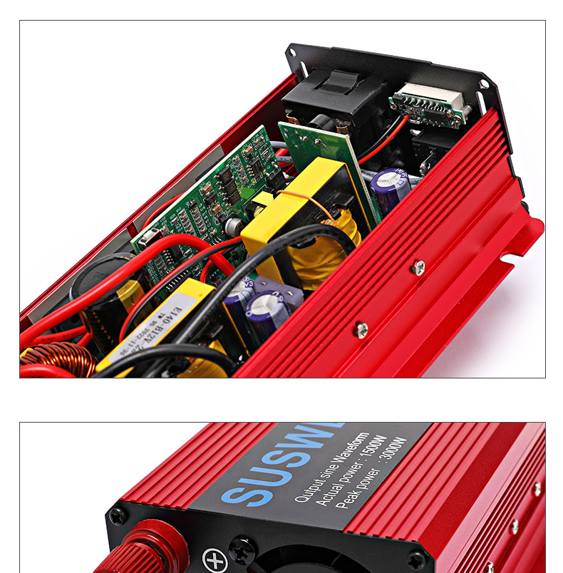 Pure sine wave inverter, 12V vehicle-mounted power transformer, 24V to 220V inverter for street vending trucks, digital display pic 12