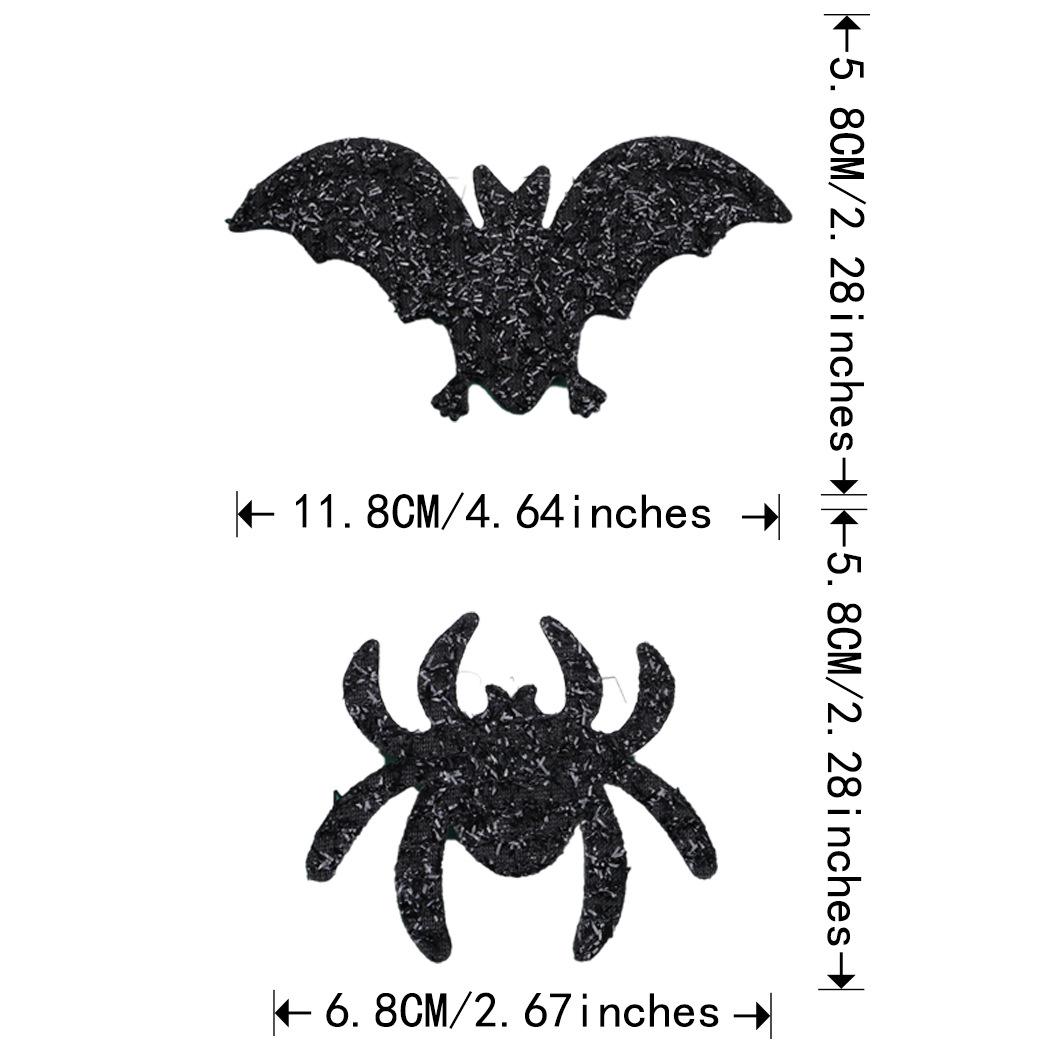 跨境万圣节蝙蝠蜘蛛节日摆件发饰服装帽子道具装饰diy饰品配件详情2