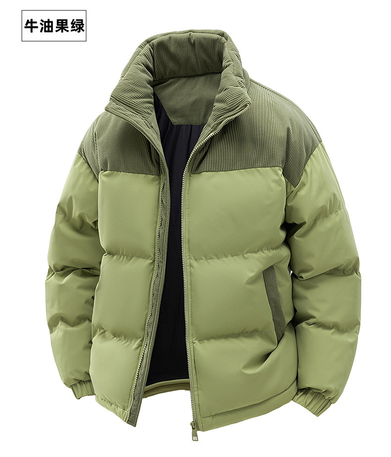 Cross-border cotton-padded jacket for men with fleece 2025 winter new style thickened warm and cold-proof cotton-padded jacket, cotton-padded coat, trendy, can be opened again pic 24