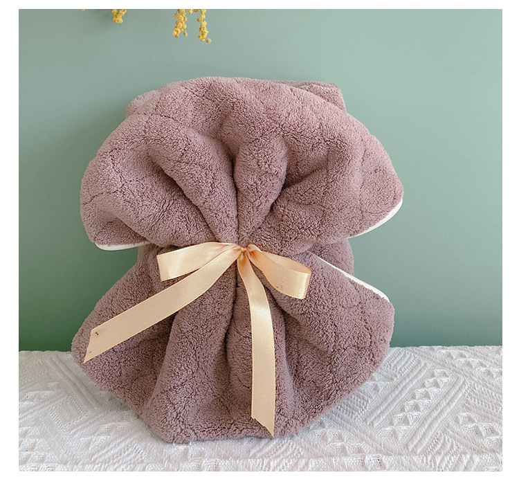 【 Chi Jia 】 Soft adult household European coral fleece cover towel, absorbent couple bath dry hair towel for face wiping pic 15