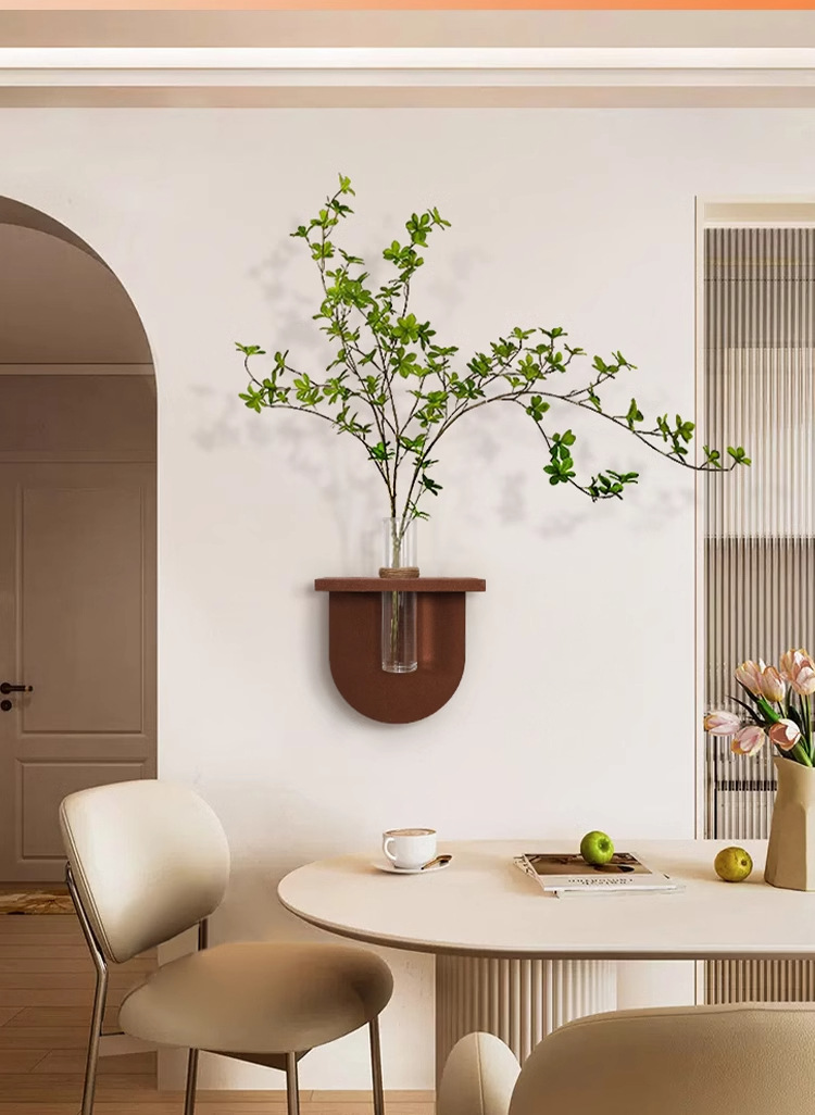 DIY餐厅装饰画奶油风客厅立体水培绿植壁画高级感砂岩肌理感挂画详情10
