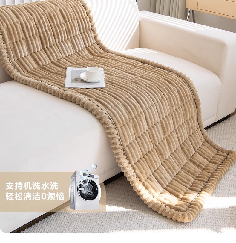 Corduroy sofa cushions for autumn and winter, new 2024 plush seat cushions, simple, modern, anti-slip furniture, leather sofa pic 25