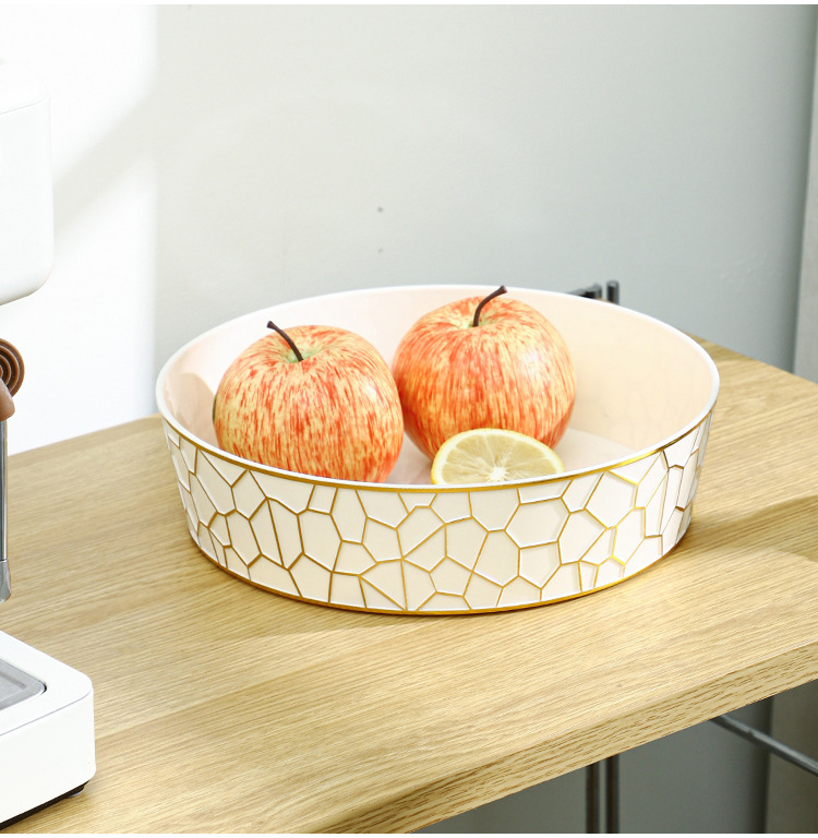 2024新款带盖水果盘家用客厅茶几零食收纳盒塑料PET加厚防尘餐盘详情18