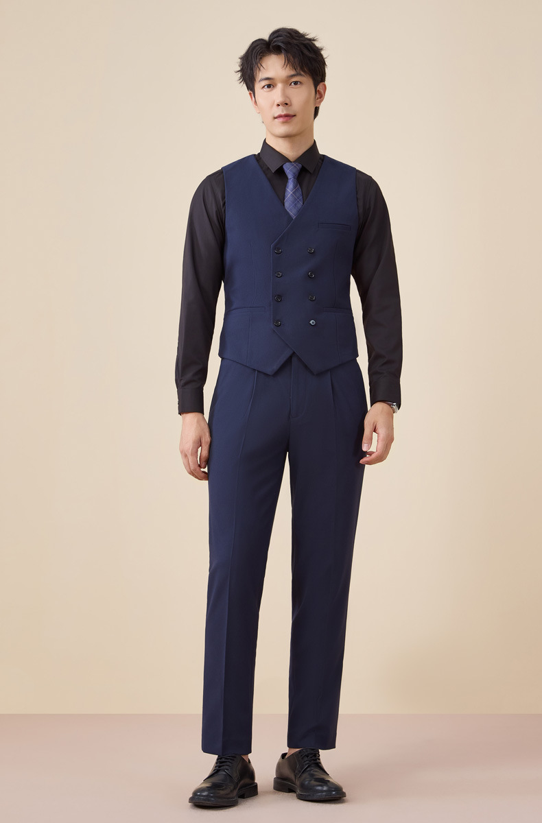 New double-breasted suit set for men autumn and winter pic 24