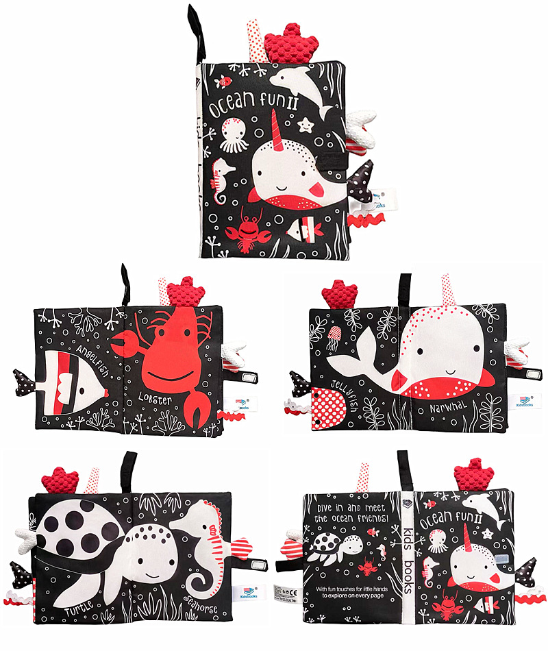 kidsbooks婴儿立体尾巴布书宝宝撕不烂安静布書动物尾巴布书厂家详情13