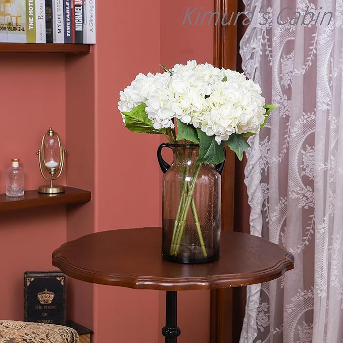 新款仿真绣球花3叶96片人造花婚庆家居装饰花艺摆设摄影道具假花详情9