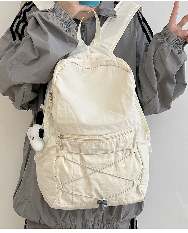 旅行户外双肩包女轻便撞色登山包徒步骑行大容量运动春游爬山书包详情19