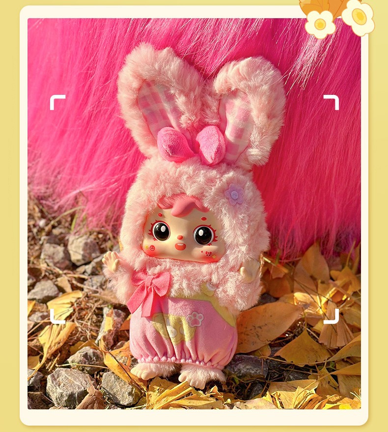 正版三小毛小熊小免的欢乐野餐系列挂件毛绒潮玩盲盒批发背包装饰详情9