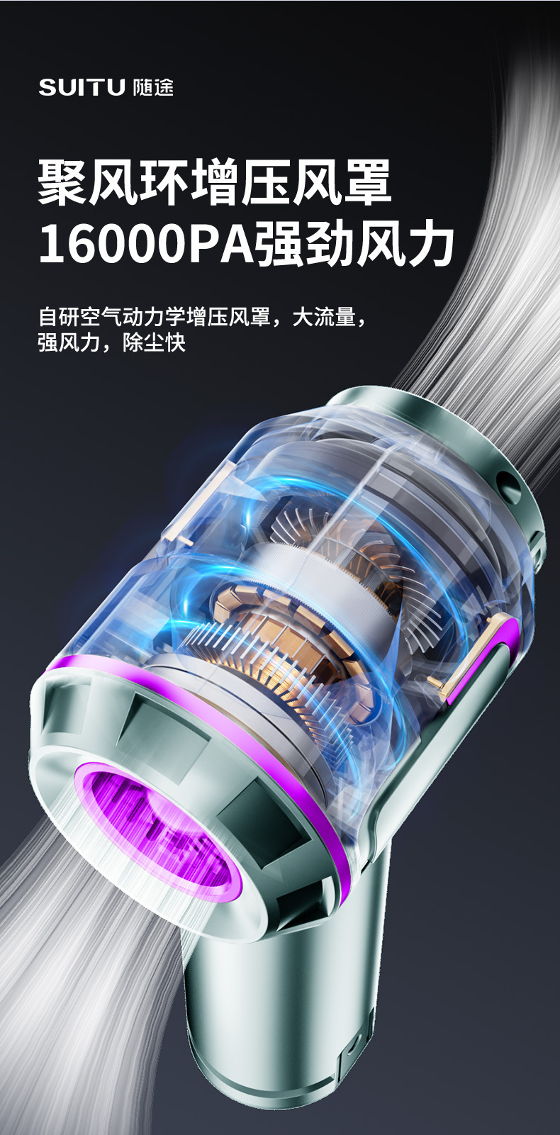 车载吸尘器无线除尘器手持大吸力吹吸两用大功率汽车吸尘器吸尘机详情10