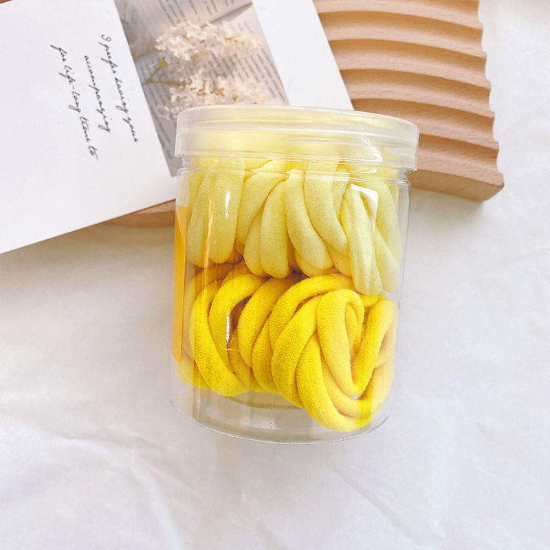 50 canned candy-colored seamless towel bands, high-elasticity and durable hair ties, and colorful hair ties for girls pic 8