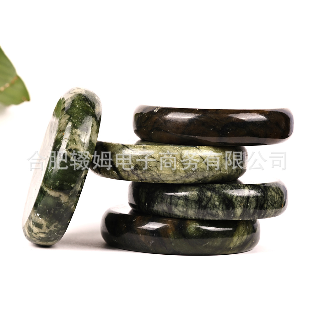 天然岫玉玉石能量按摩石SPA精油背部刮痧加热热敷推拿养生石经络按摩详情23