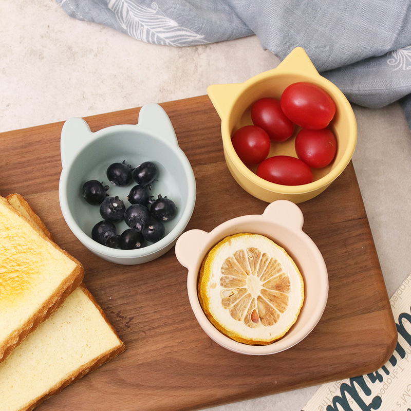 跨境新款儿童餐具硅胶碗宝宝婴儿辅食碗零食碗母婴用品工厂批发详情10