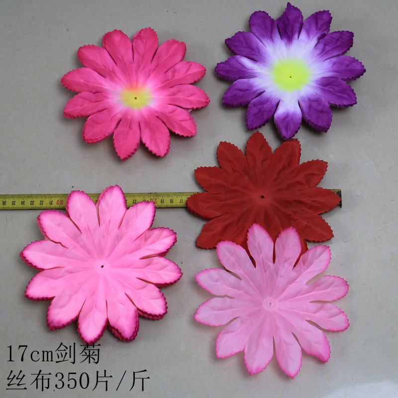 义乌清明节花片材料仿真菊花瓣管菊管菊仿真绢花人造康乃馨无纺布详情30
