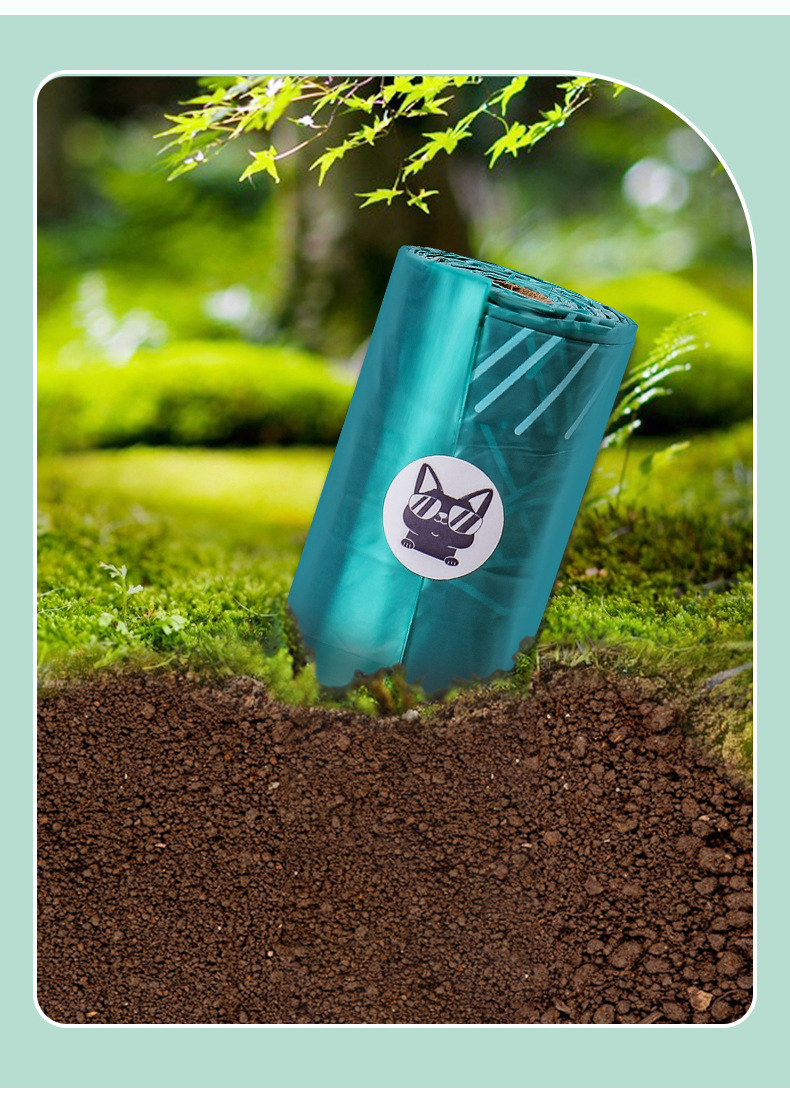 加厚垃圾袋宠物专用免撕盒装拾便袋 迷你可降解猫狗屎袋铲屎神器详情7