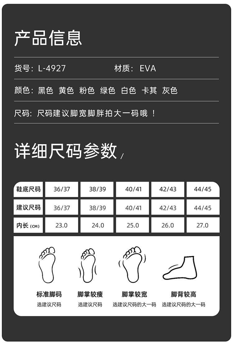 拖鞋夏季2024新款室内家居浴室洗澡静音情侣防滑eva凉拖男款批发详情5