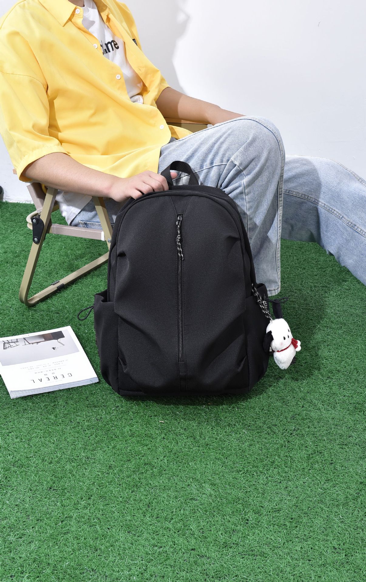 飞莎新款学生书包直销大容量韩版简约新款日系出游男女双肩包详情20