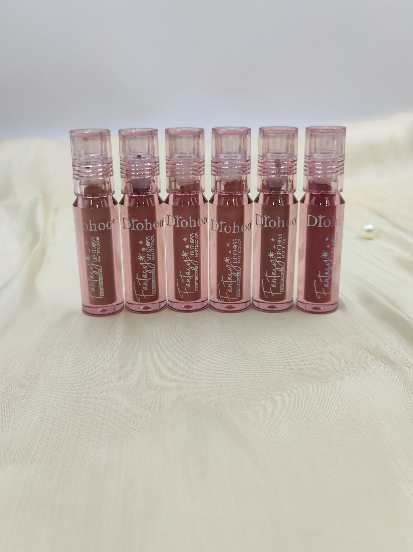 DROHOO外贸彩妆哑光丝带礼盒不沾杯唇彩跨境货源头工厂定制代加工详情10