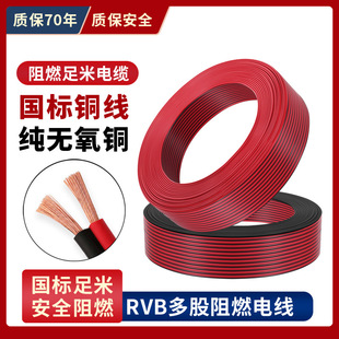 RVB红黑双并线 2*0.5 2*0.75 2*1.0 /1.5 户外广告灯箱线音箱电线详情9