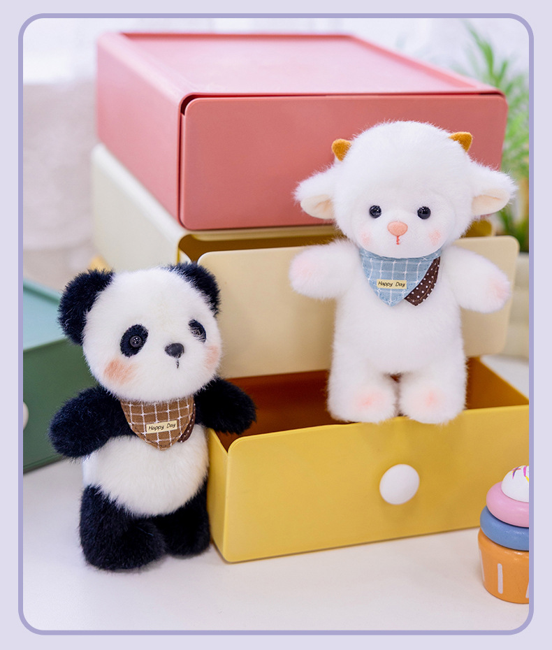 Wholesale and customized plush toys of trendy toys, including panda, deer, dog and pig dolls pic 20