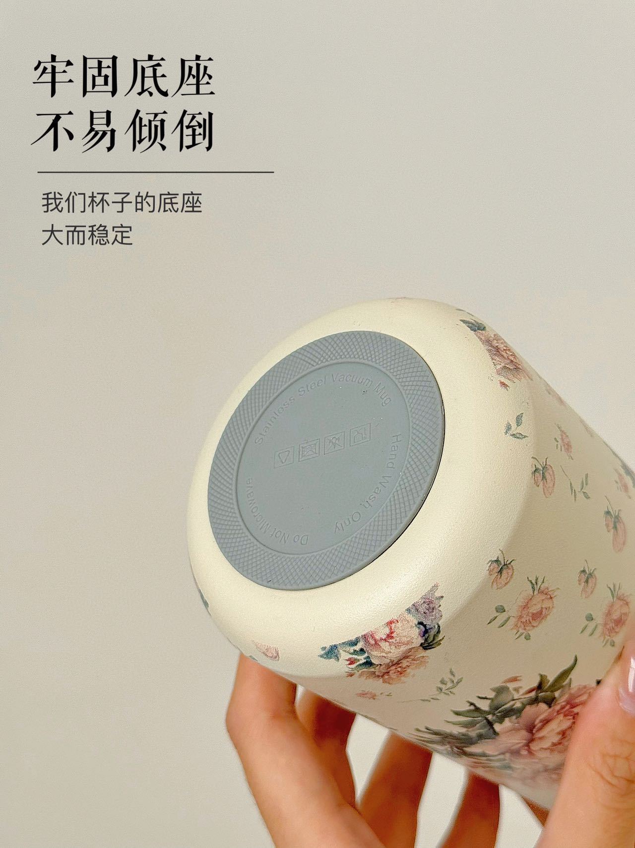 新款国潮玫瑰牡丹国风复古保温杯带提绳大容量便携水杯泡茶杯批发详情4