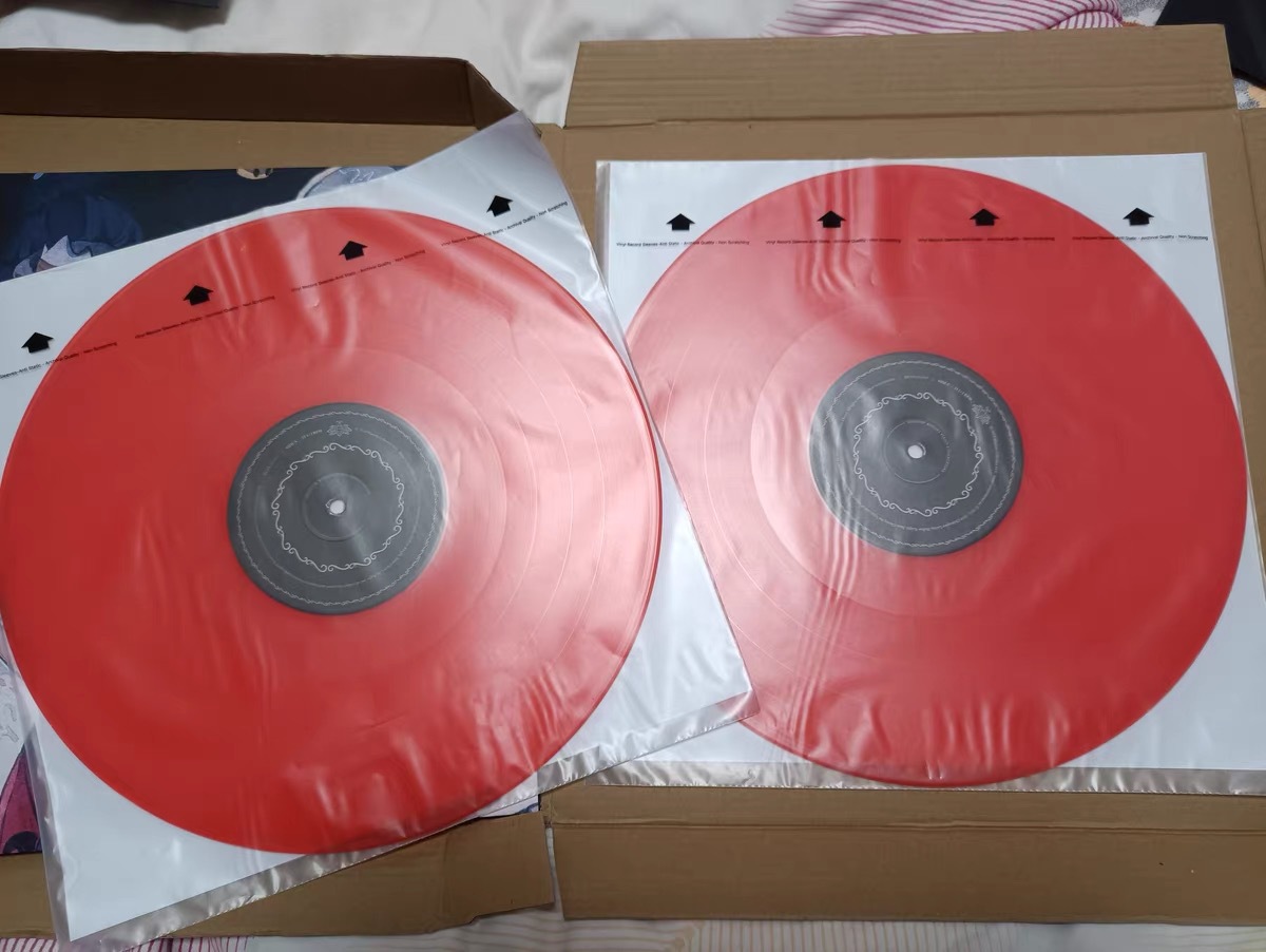 12-inch LP vinyl record case, vinyl cover protective bag, dust-proof and anti-static printed three-layer rice paper storage bag pic 9