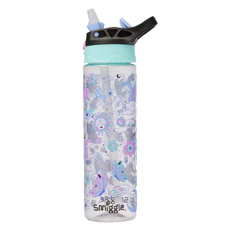 Australian smiggle straw water cup for boys, girls, children and students is a lightweight and transparent portable cup with a large capacity of 650ml pic 31