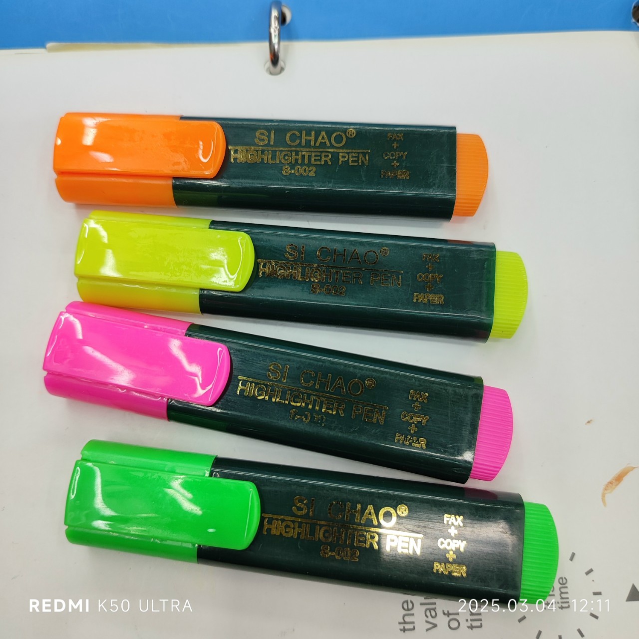 S002学生专用4色荧光记号笔 多色彩色单头涂鸦绘画笔 厂家直销批发优质荧光笔详情2