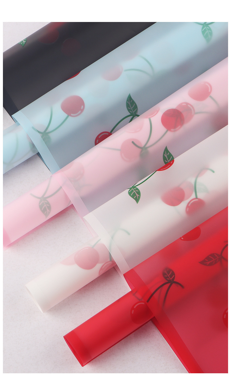诺纱纸樱桃防水韩式鲜花包装纸花店花束花艺玫瑰包花材料鲜花包装新品详情10