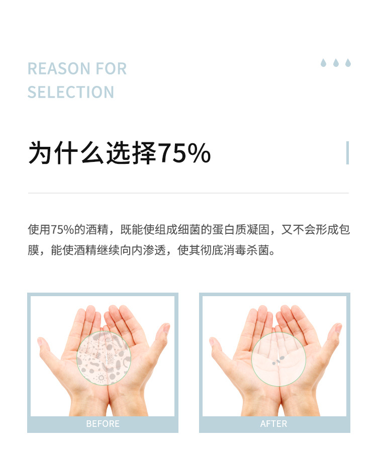 厂家75酒精便携喷雾100ml免洗速干抑菌消毒液家用批发详情6