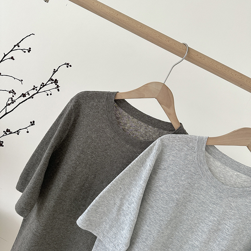 New ROW style ~UPW linen + cotton round-neck short-sleeved T-shirt, refreshing and versatile, casual and commuting, elegant and intellectual woman pic 8