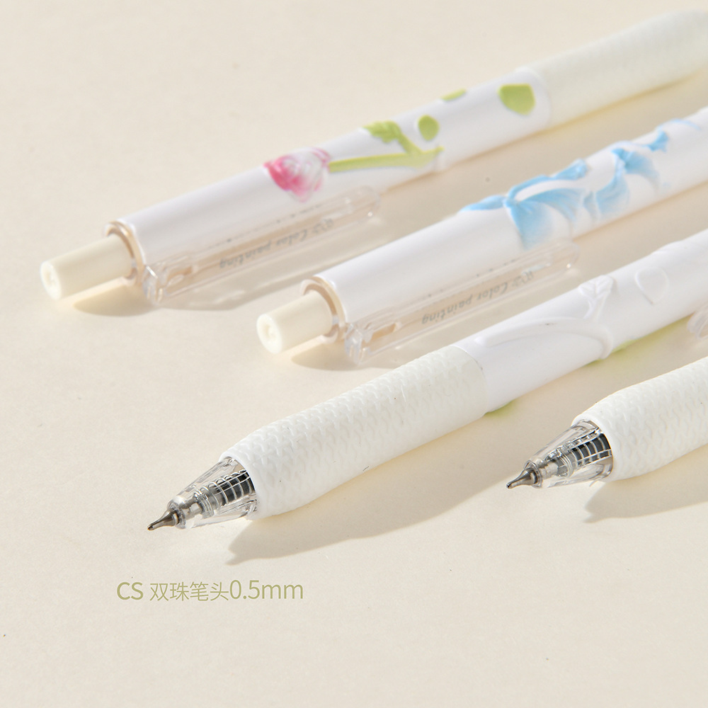 Chenxi Blank Fragrance Relief Pen 3D Gel Pen CS Double nib 0.5mm Black Signature Pen for students pic 15