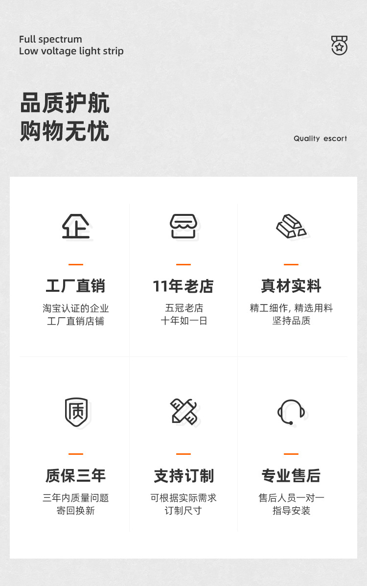 Full-spectrum eye-protecting light strip, 24v flicker-free low-voltage line light for living room ceiling, high color rendering index 98, self-adhesive led light strip pic 2